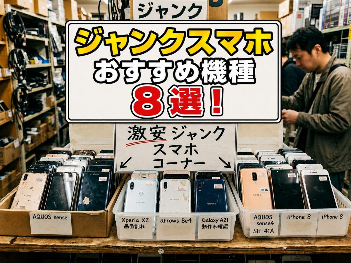 予算4000円以下】ジャンクスマホおすすめ機種8選！2000円・3000円 